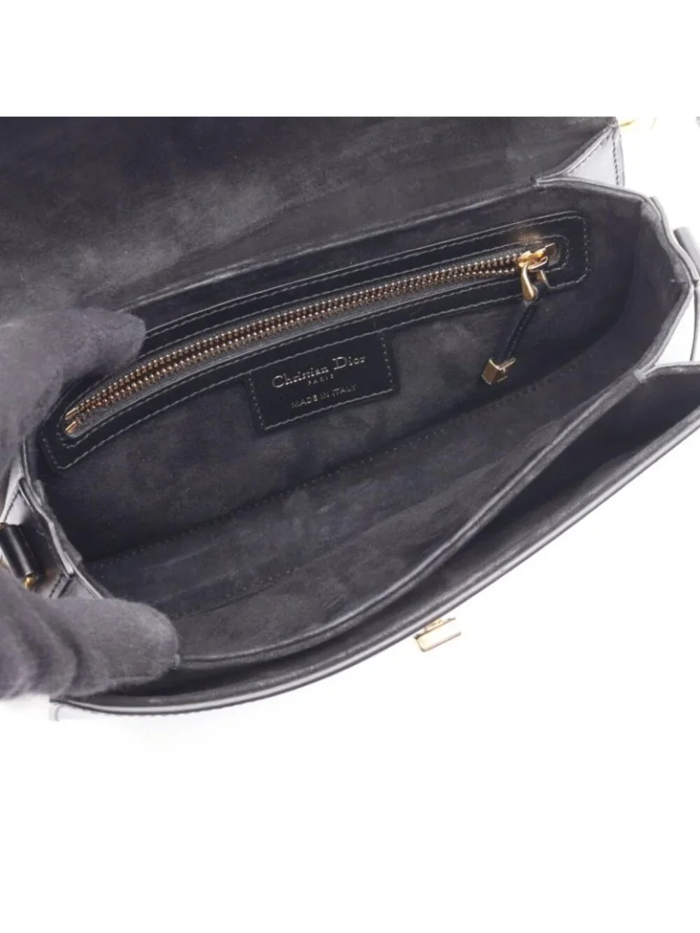 Dior Shoulder Bag 30 Montaigne Avenue Black Leather 30 Small